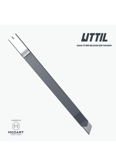 UTTIL Ptuk07-ns Cep Tipi 9 Mm Segmentsiz Metal Maket Bıçağı