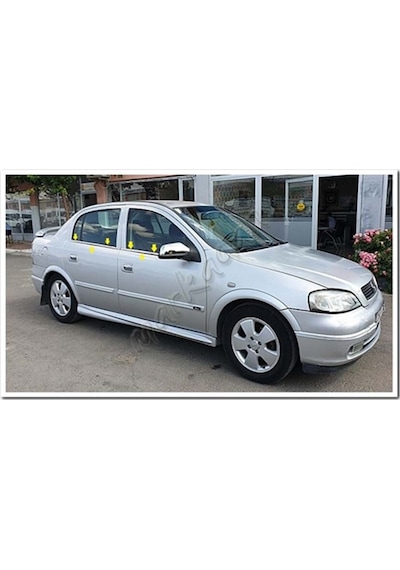 Markadan Opel Astra G Sedan Krom Cam Çıtası 1998-2009 4 Parça   Pas