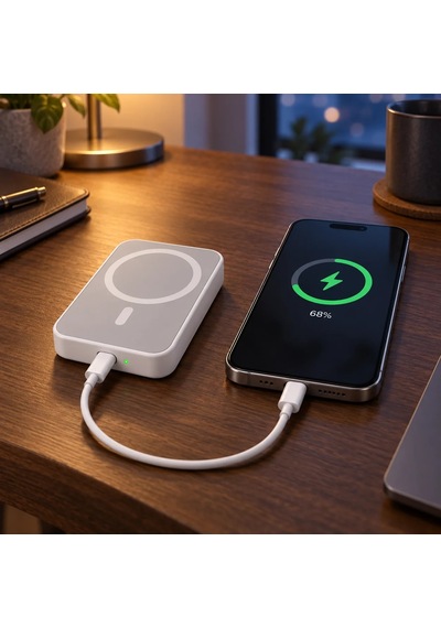 eNeRX ENR-P10GT 10.000 mAh 22.5Watt Hızlı Şarj MagSafe Powerbank Beyaz