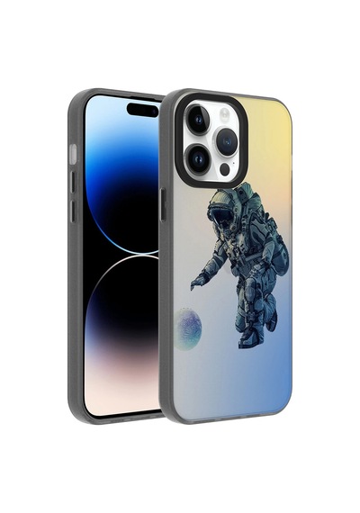 Apple Uyumlu  iPhone 14 Pro Max Kılıf Desenli Zore Dragon Sert Kapak