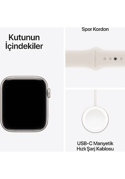 Apple MEP64TU/A Watch Se 3 Gps + Cellular 40 MM Starlight Aluminium Kasa Akıllı Saat /m