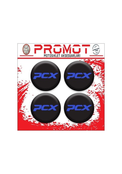 Pcx Uyumlu Damla Sticker 4cm-4 Adet 02 Diğer