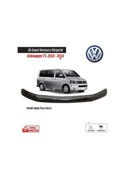 Volkswagen Transporter Kaput Rüzgarlığı Parlak Siyah 2009-2014