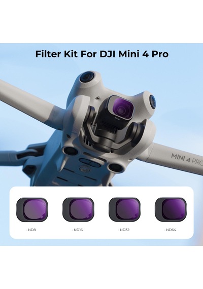 K&f Concept Djı Mini 4 Pro İçin Nd Filtre Kiti Nd8 + Nd16 + Nd32 + Nd64