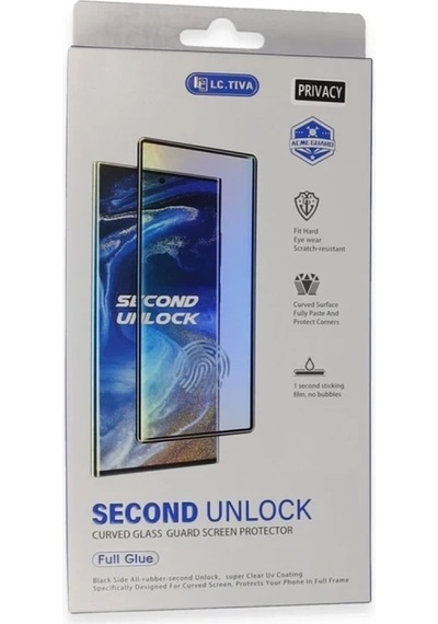 Mey İthalat Samsung Galaxy S24 Ultra Durable Full Glue Curved Hayalet Cam