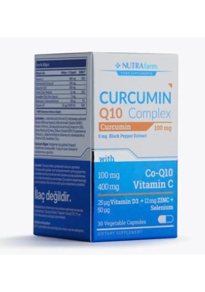 Nutrafarm Curcumin Q10 Complex 30 Kapsül 30
