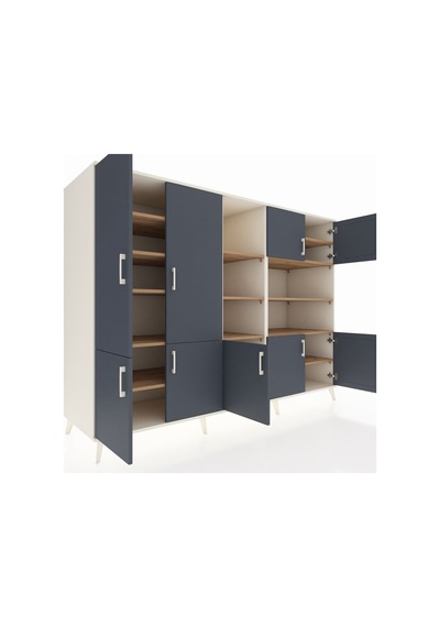 Kronos Dolap 14 Raflı 9 Kapaklı 220x59x163 Aytaşı-antrasit/çam Aytaşı-antrasit/çam Kronos Dolap 14 Raflı 9 Kapaklı 220x59x163 Aytaşı-antrasit/çam Aytaşı-antrasit/çam