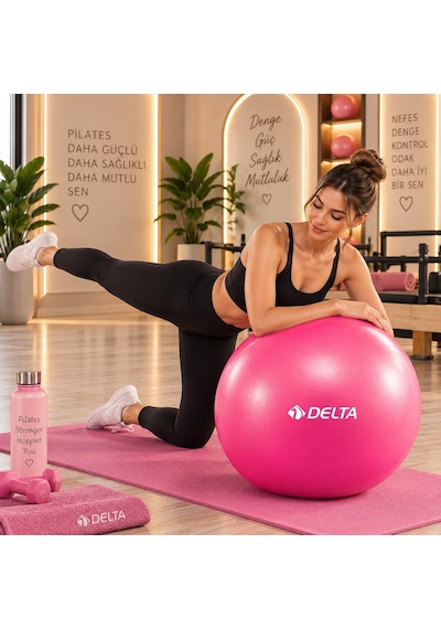 65 Cm Kutulu Deluxe 160 Cm - 169 Cm Boy Aralığında Olanlar Için Uygun Pilates Topu Ve Pompa Seti
