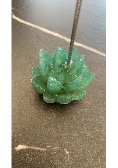 Çimen Yeşili Renk Gasteria Gracilis Şekil Sukulent Epoksi Notluk