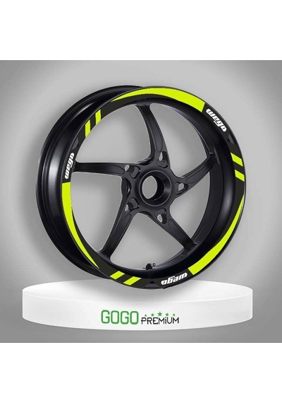 Tvs Wego 110 2012 - 2024 Uyumlu Flo Sarı 1 Set Jant Şeridi