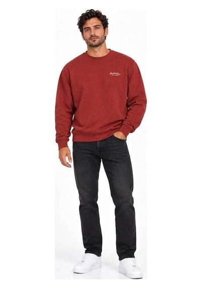 Jack & Jones Jjearchıve Graphıc Sweat Crew Neck Noos Kiremit Erkek Sweatshirt 12287995