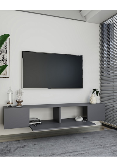 Kodaksct Duvara Montaj Tv Sehpası Beyaz-beyaz Beyaz-beyaz