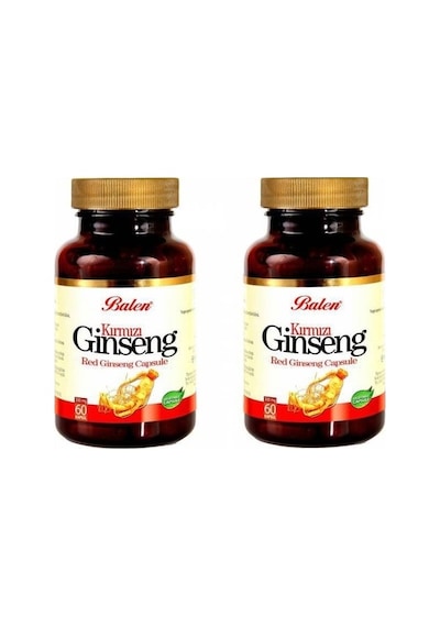 Balen Kırmızı Ginseng 60 Kapsül Red Ginseng 375 2 Kutu Mg Ücretsi