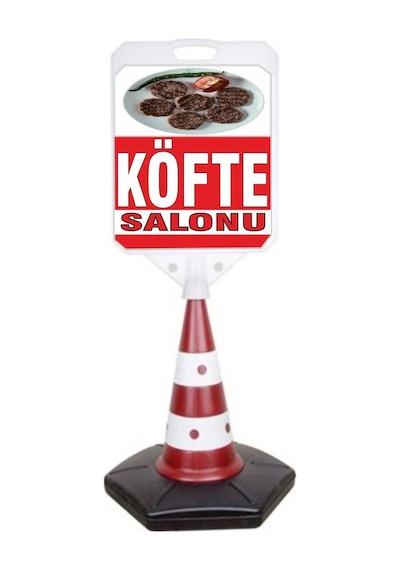 Köfte Temalı Reklam ve Uyarı Dubası 1 Adet