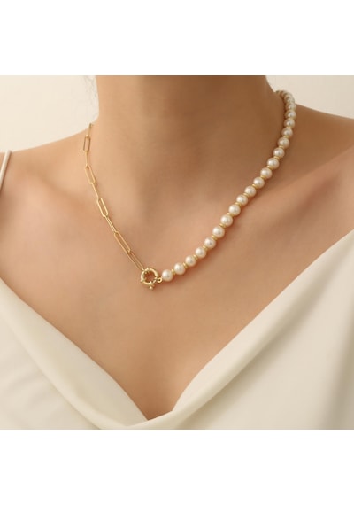 925 Ayar Gümüş Creamrose Tatlı Su İncisi Set-7.50mm