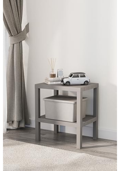 Mithra Life 2 Katlı Plastik Gri Banyo Mutfak Rafı Mıt1056 50 x 22