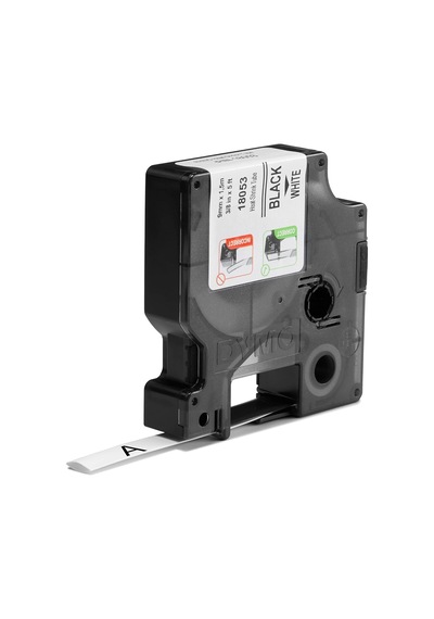 Rhinopro Isıyla Küçülen Şerit 9mmx1,5m Beyaz/siyah