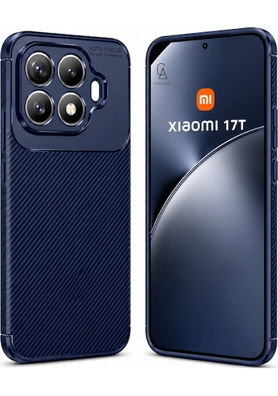 Xiaomi Mi 17t Uyumlu Kılıf Karbon Tasarım Kamera Korumalı Silikon Telefon Kılıfı Kapak Lacivert