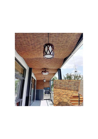 Veranda, Bahçe, Bahçe Ve Balkon İçin Bu Bambu Paneller - 1,2 Metre Yüksek Çit, Ev Dış Mekan Dekoru İçin Bitki De