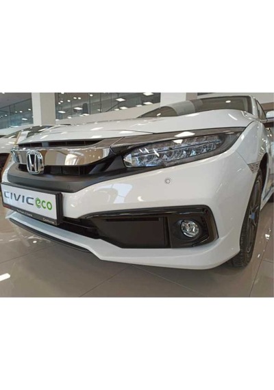 Honda Civic Fc5 Sis Farı Üst Kaşı Çıtası Kaplaması Siyah 2019-