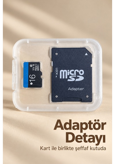 16 Gb Hafıza Kartı Ve Adaptör Kutulu Set - Lisinya