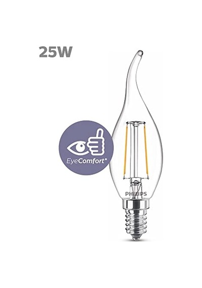 Philips Led Classic 25w Ba35 E14 Ww Cl Dim Edilmez Sarı Işık Filament Ampul