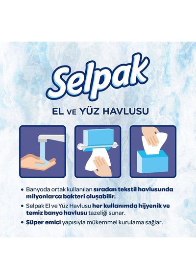 El Ve Yüz Havlusu 5'li 400 Yaprak