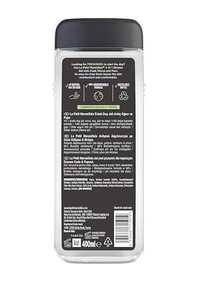 Duş Jeli Men Serisi Ardıç Ağacı Ve Füjer 400 Ml 285 ML