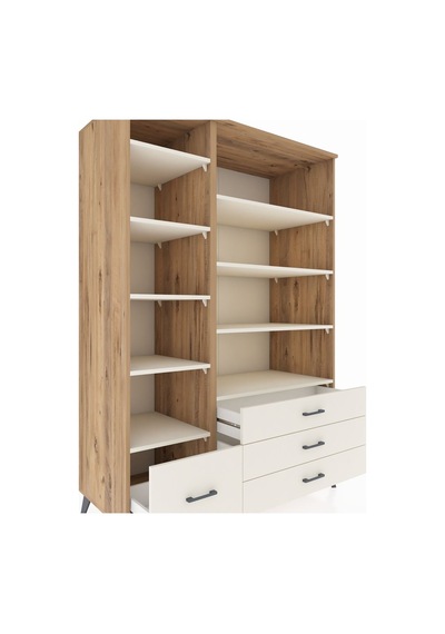 Kronos Dolap 9 Raflı 4 Çekmeceli 132x59x195 Çam-aytaşı/aytaşı Çam Kronos Dolap 9 Raflı 4 Çekmeceli 132x59x195 Çam-aytaşı/aytaşı Çam