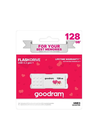 Goodram Valentine Edition 128gb Usb 3.2 Type-a Beyaz