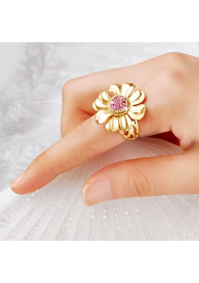Kuyumcudukkani Özel Tasarım Otantik Gümüş Yüzük-10173-g-r 19 Gold