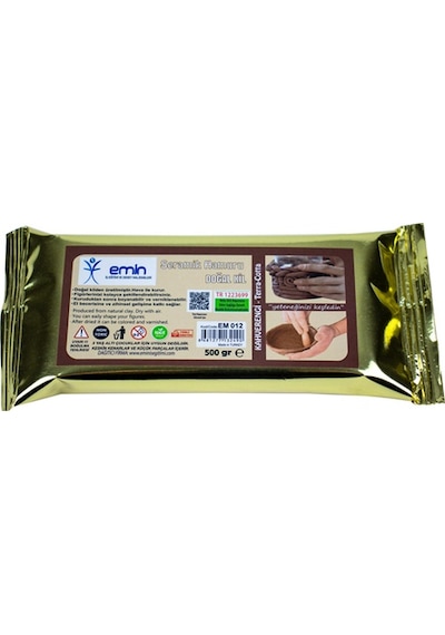 500 Gr. Kil Hamuru. Kahverengi. Seramik. Modelleme Çamuru. Doğal