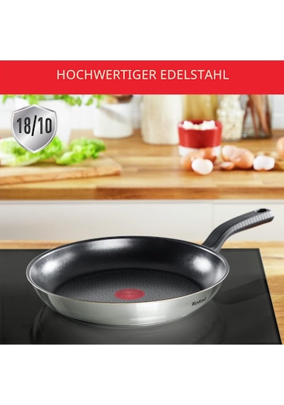 Tefal Comfort Max 26 Cm Kızartma Tavası, Birinci Sınıf Paslanmaz Çelik, Thermo-spot Sıcaklık Göstergesi, Yapışmaz Kaplama, İndüksiyon G7260544, Siyah, Gümüş Tefal Comfort Max 26 Cm Kızartma Tavası, Birinci Sınıf Paslanmaz Çelik, Thermo-spot Sıcaklık Göstergesi, Yapışmaz Kaplama, İndüksiyon G7260544, Siyah, Gümüş