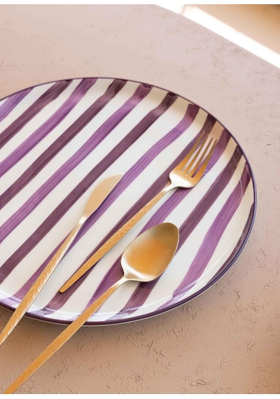 The Mia Joy Pasta Tabağı 6lı Set Mor 19 Cm Çok Renkli