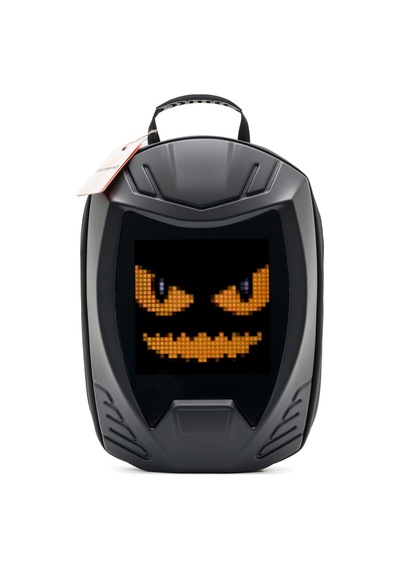 Missidea Jarmend Siyah Halo Led Ekranlı Akıllı Sırt Çantası Kask Formlu Sert Kabuk+powerbank Hediyelidir