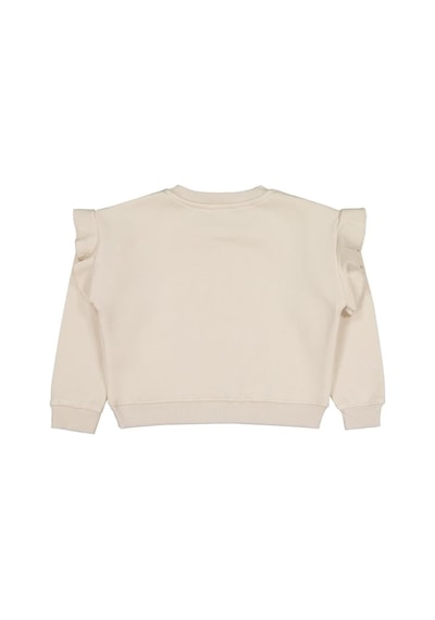 Civil Girls Kelebek Baskılı 6-9 Yaş Sweatshirt Taş