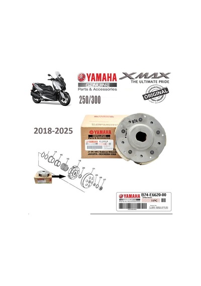 Yamaha Xmax 250 -300 Debriyaj Balatası B74-e6620-00 2018 -25 Supermoto