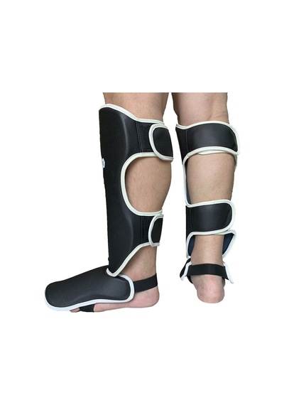 Leon Classic Muay Thai Ve Kick Boks Ayak Kaval Koruyucu Siyah Siyah