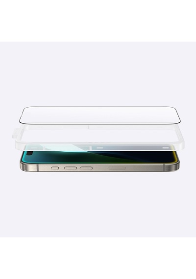 Apple Uyumlu   iPhone 16 Plus Amazingthing Titan Mat Parmak İzi Bırakmayan Temperli Cam Ekran Koruyucu Siyah