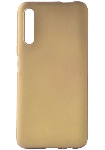 Noktaks - P Smart Pro 2019 Uyumlu - Kılıf Mat Soft Esnek Premier Silikon Kapak - T11343 - Gold Gold