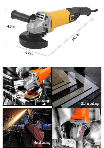 Moonshop DVR10 5000W 115MM Bakır Sargılı Devir Ayarlı Avuç İçi Kesme