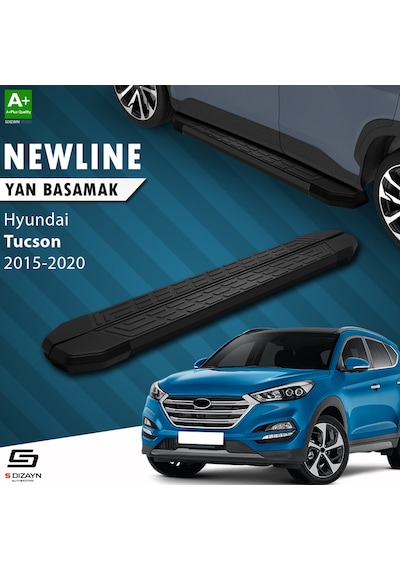 S-dizayn Hyundai Tucson 3 Newline Siyah Yan Basamak 173 Cm 2015-2