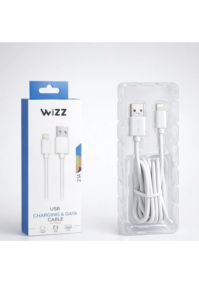 Wizz Lightning Şarj Kablosu 2.1a Usb Hızlı Şarj Ve Data Kablosu