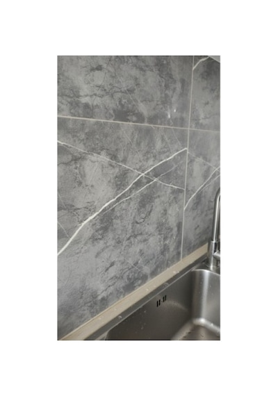 30x30 Antrasit Mermer Desenli Duvar Sticker Yok
