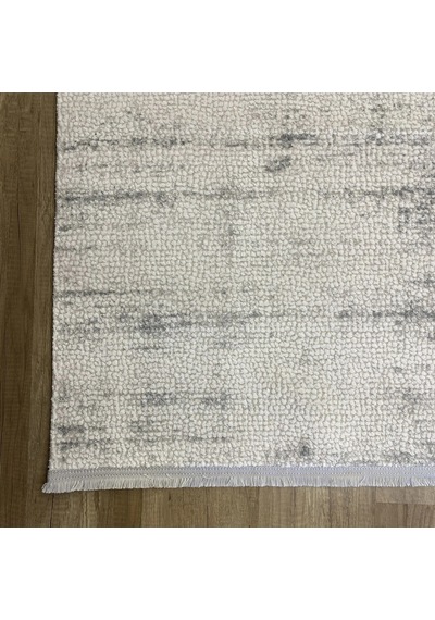 Hoom Rugs Sembol 2911 Gri Akrilik Dayanıklı Makine Halısı Gri Krem