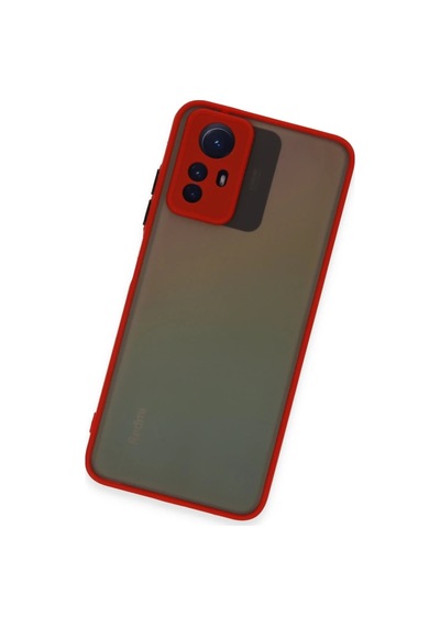 Xiaomi Redmi Note 12s Kılıf Montreal Silikon Kapak - Kırmızı 0.2M-Çok Renkli