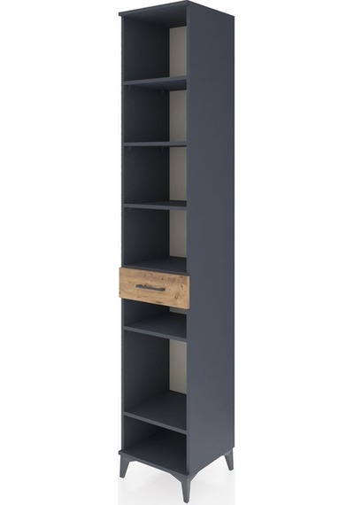 Hyperion Dolap 6 Raflı Tek Çekmeceli 44x44x243 Antrasit-çam Antrasit Hyperion Dolap 6 Raflı Tek Çekmeceli 44x44x243 Antrasit-çam Antrasit