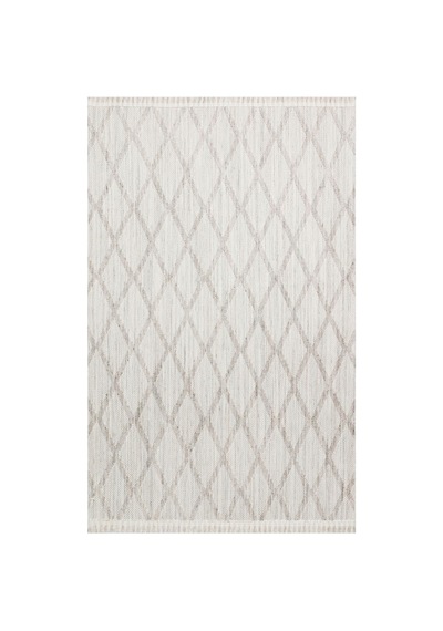 Bespoky Cozy 4 Grey Geometrik Modern Salon Halısı