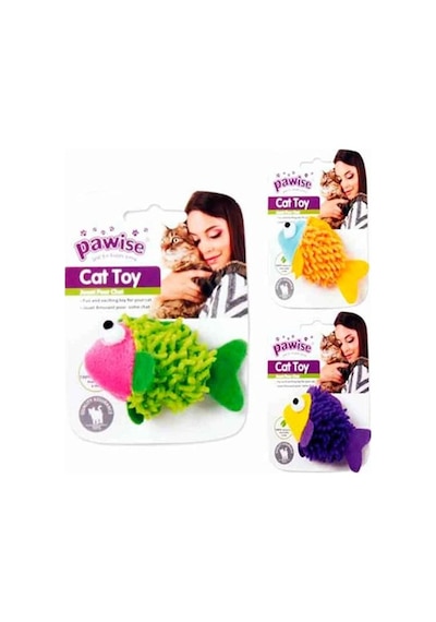 Pawise Meow Meow Life Fish Kumaş Kedi Oyuncağı Çok Renkli