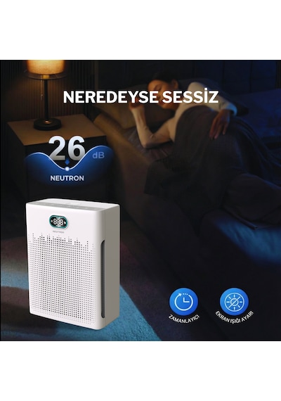 Neutron NTL-AP-250-HP13P Hepa 13 Filtreli Hava Temizleyici,Akıllı Hava Temizleme 250m³